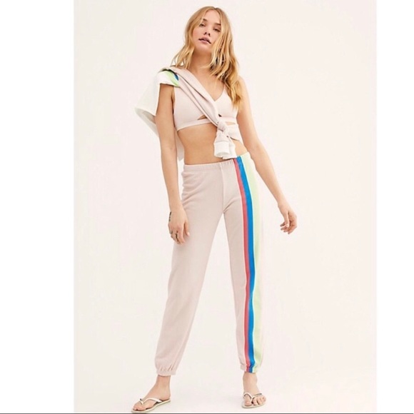 NWT Wildfox Striped Sweatpants size XS - Picture 1 of 5